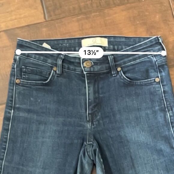 CJ by Cookie Johnson Princeville Dark Wash Mid Rise Straight Leg Denim Jeans 25 - Picture 14 of 16